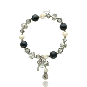 Czarna bransoletka Lovely Stones Yvon