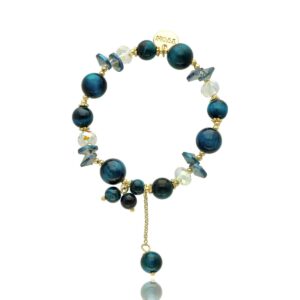 Granatowa bransoletka Lovely stones Yvon