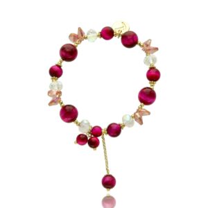 Yvon różowa bransoletka