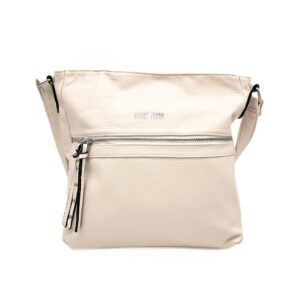 Torebka listonoszka firmy Sweet Years w kolorze beżowym z paskiem z ekoskóry