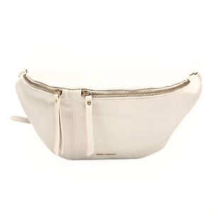 Duża torebka nerka firmy Regina Schrecker w kolorze beżowym