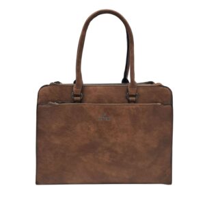 Torebka kuferek firmy YYcoveri YY coveri You Young Coveri w kolorze brązowym ze skóry ekologicznej