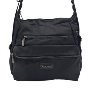 Torebka na ramię torboplecak firmy YYcoveri YY Coveri You Young Coveri w kolorze czarnym dużo przegródek